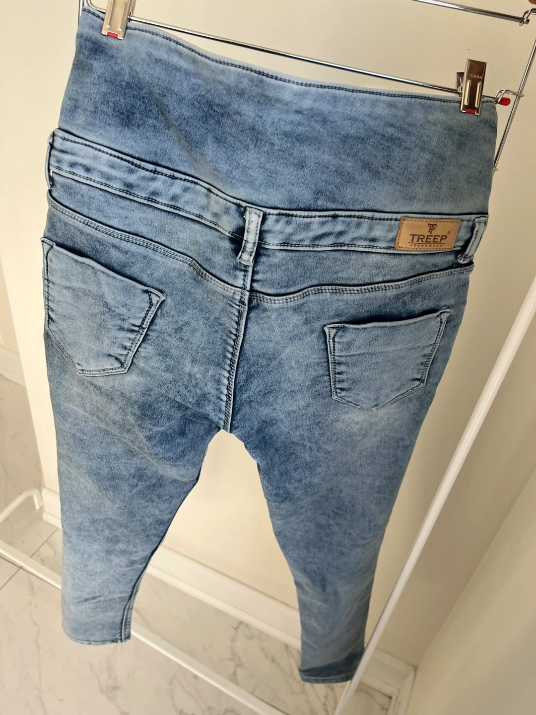 Treep High-Waisted Acid Wash Skinny Jeans - photo 3
