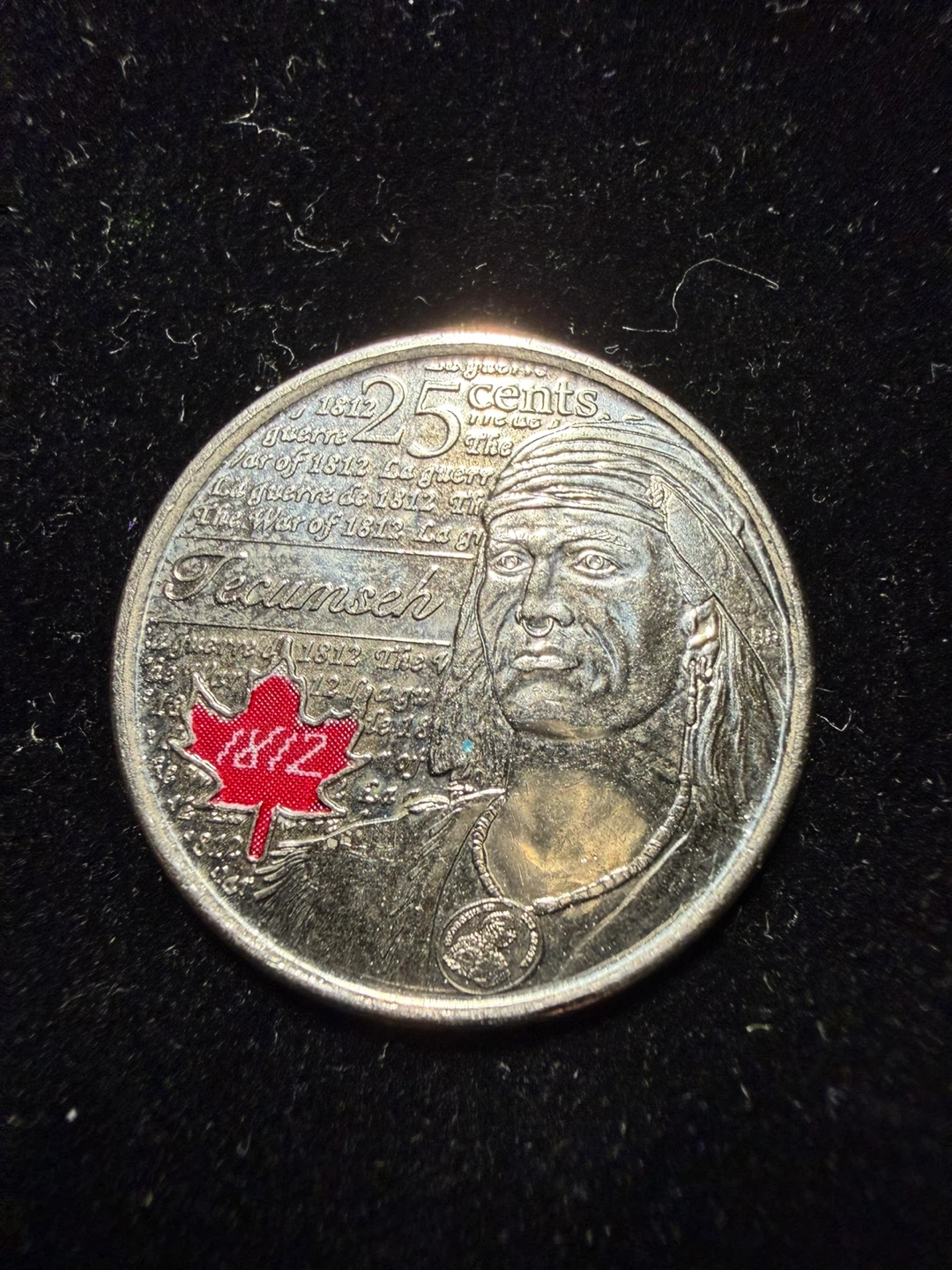 2012 Canada 25 Cents Tecumseh Coin