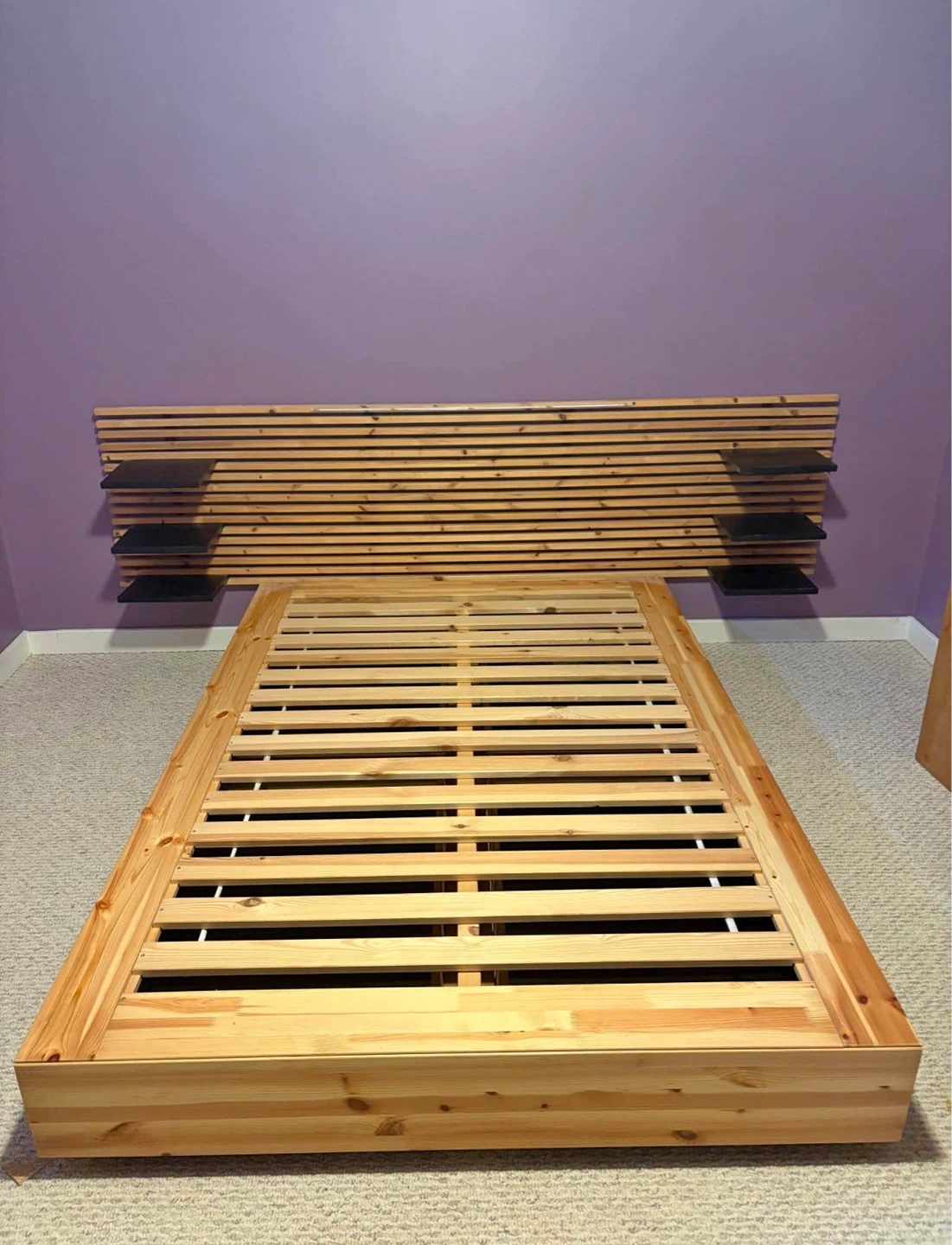 IKEA Full double bed with 4 drawers and headboard MANDAL
