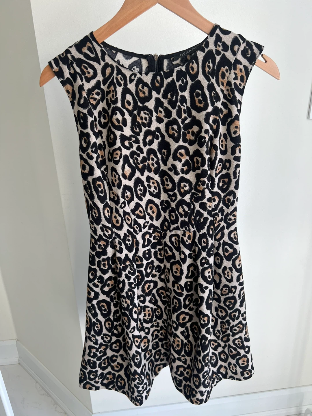 Dynamite Leopard Print Sleeveless Dress Size S/P