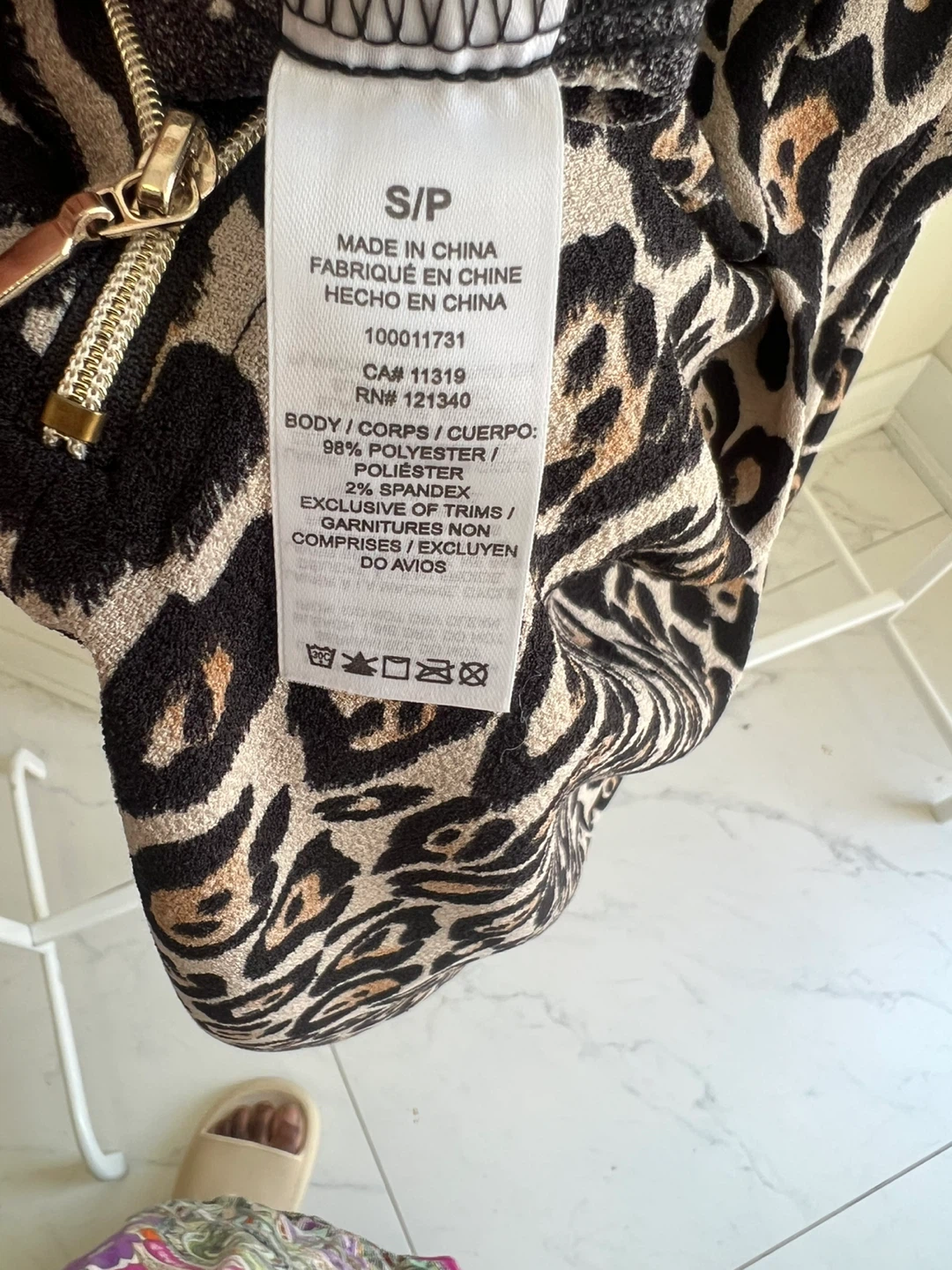Dynamite Leopard Print Sleeveless Dress Size S/P - photo 3