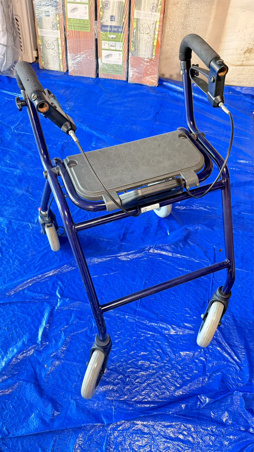 Blue Rollator Walker with Seat