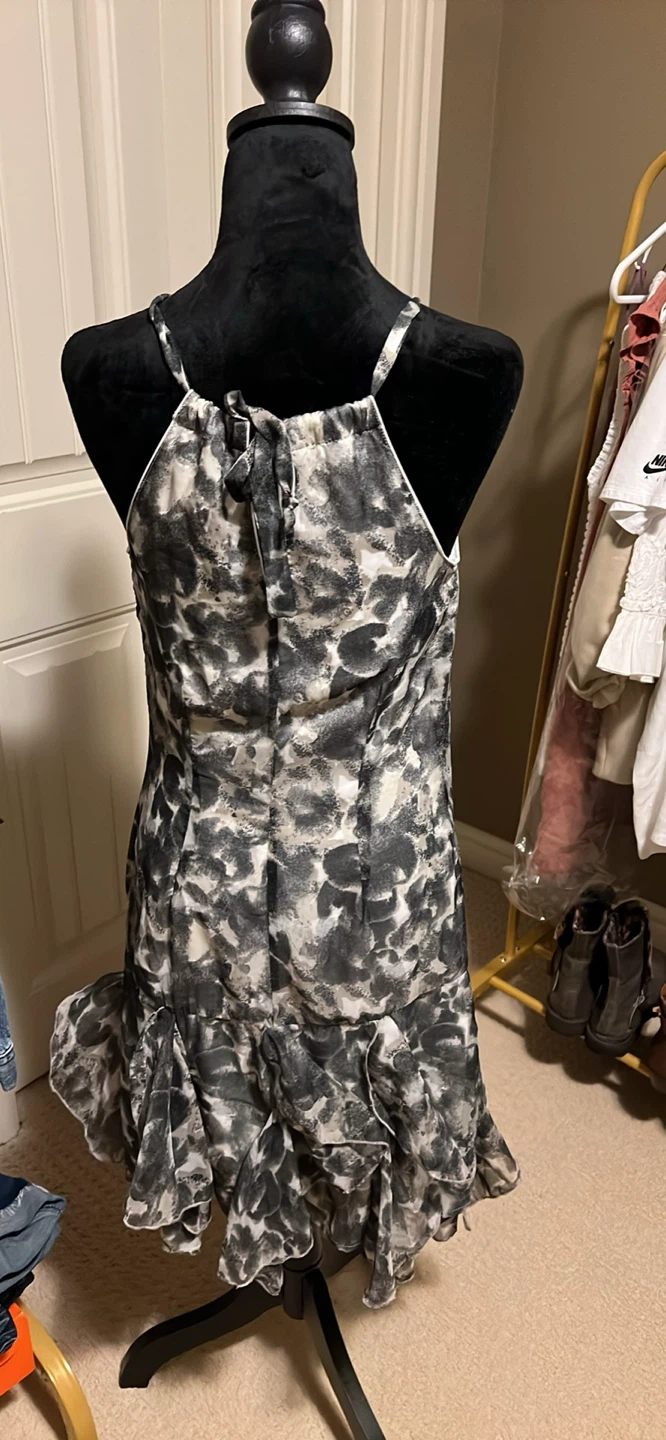 Women's Halter Neck Ruffle Dress - photo 3