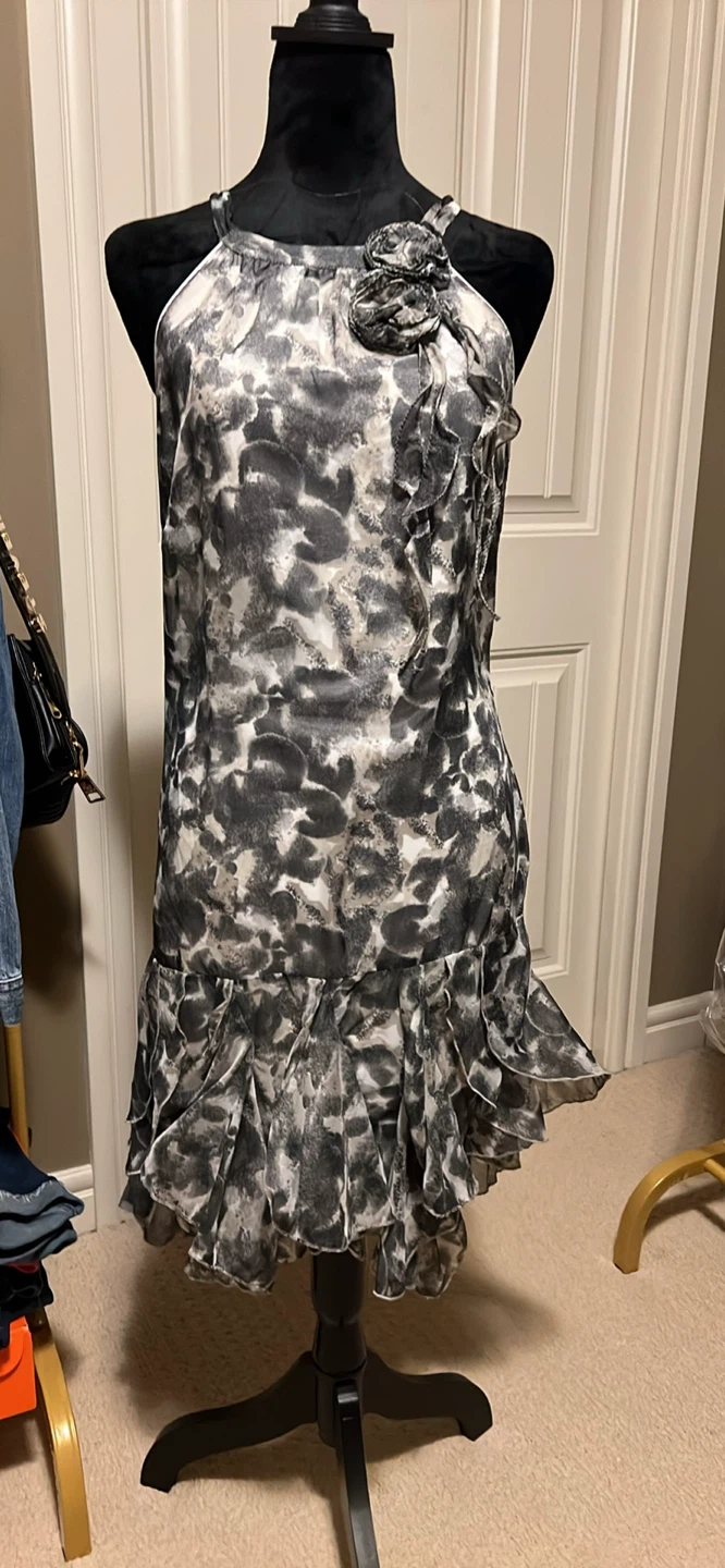 Women's Halter Neck Ruffle Dress - photo 5