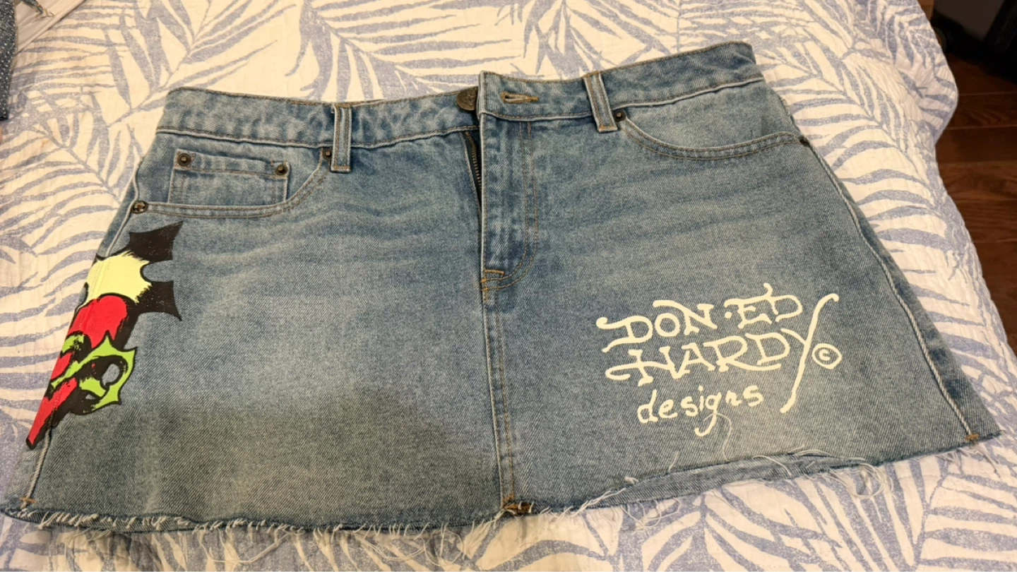 Ed Hardy Denim Skirt