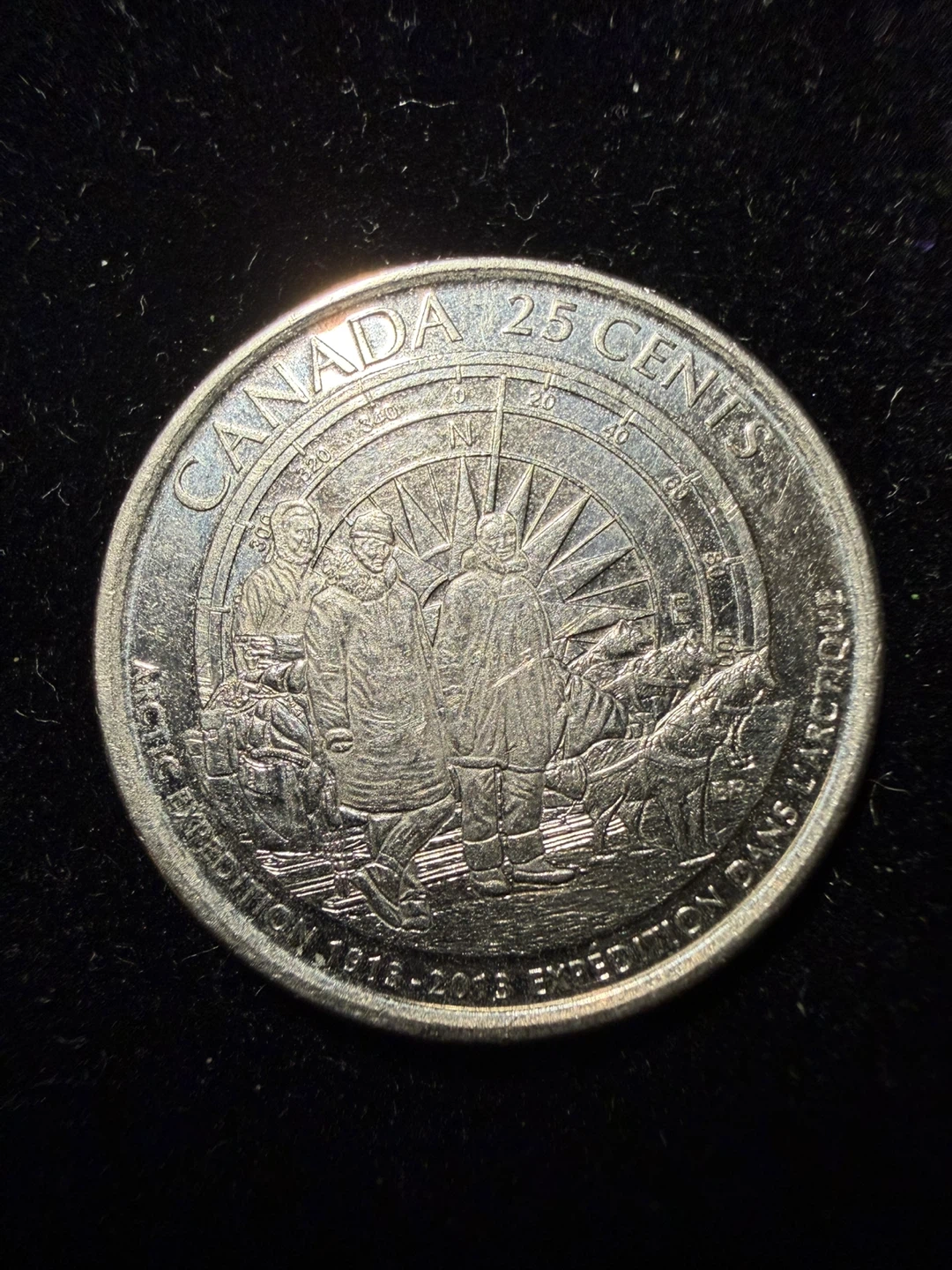 2019 Canada 25 Cents Arctic Expedition Coin