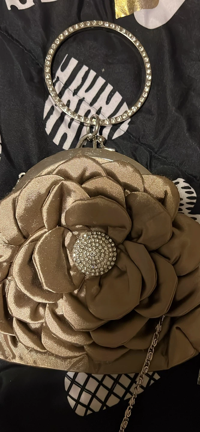 Embellished Satin Evening Clutch Bag - photo 3