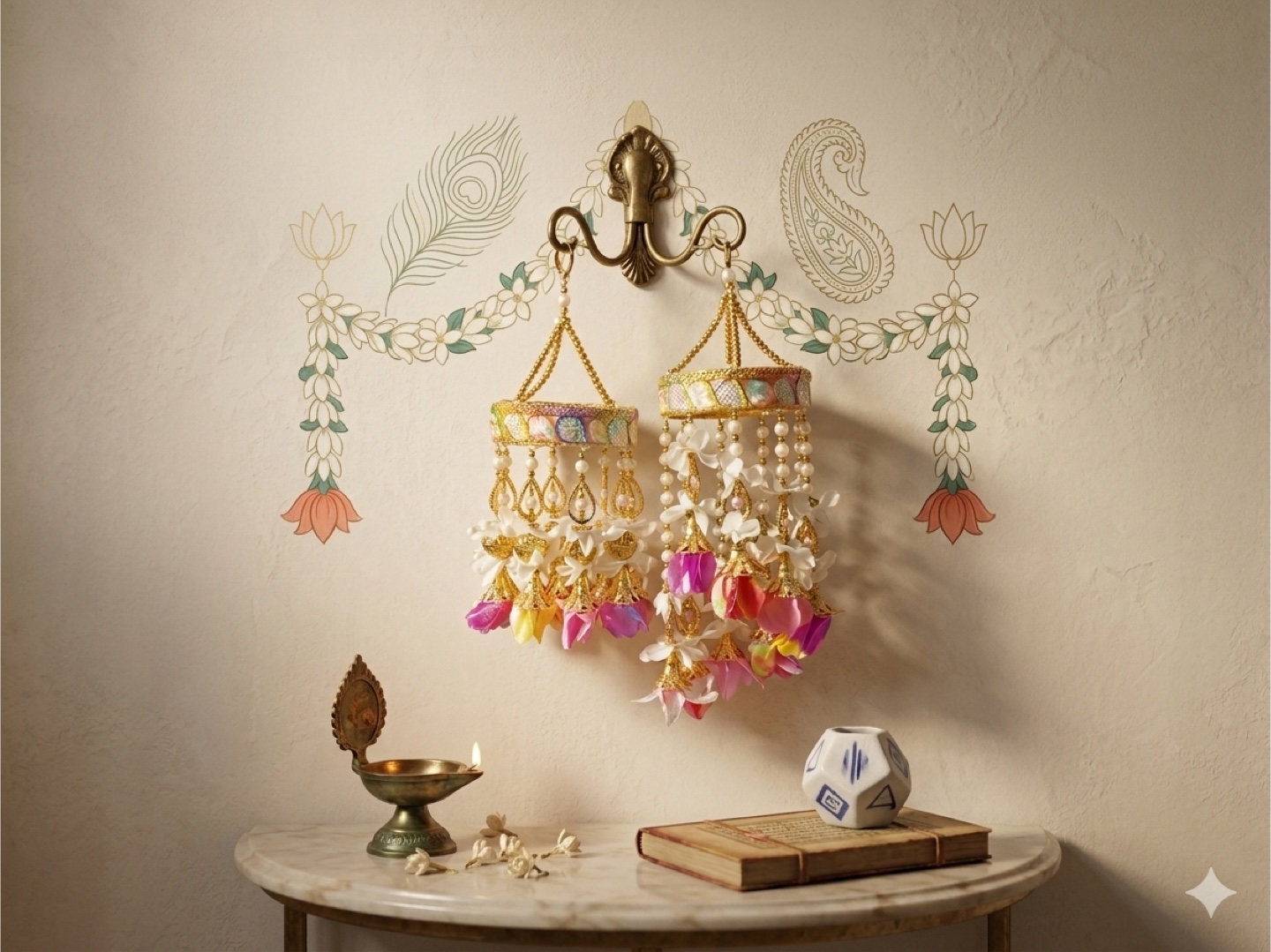 Handcrafted Rangoli Festive Essentials Hanging Decor - photo 4