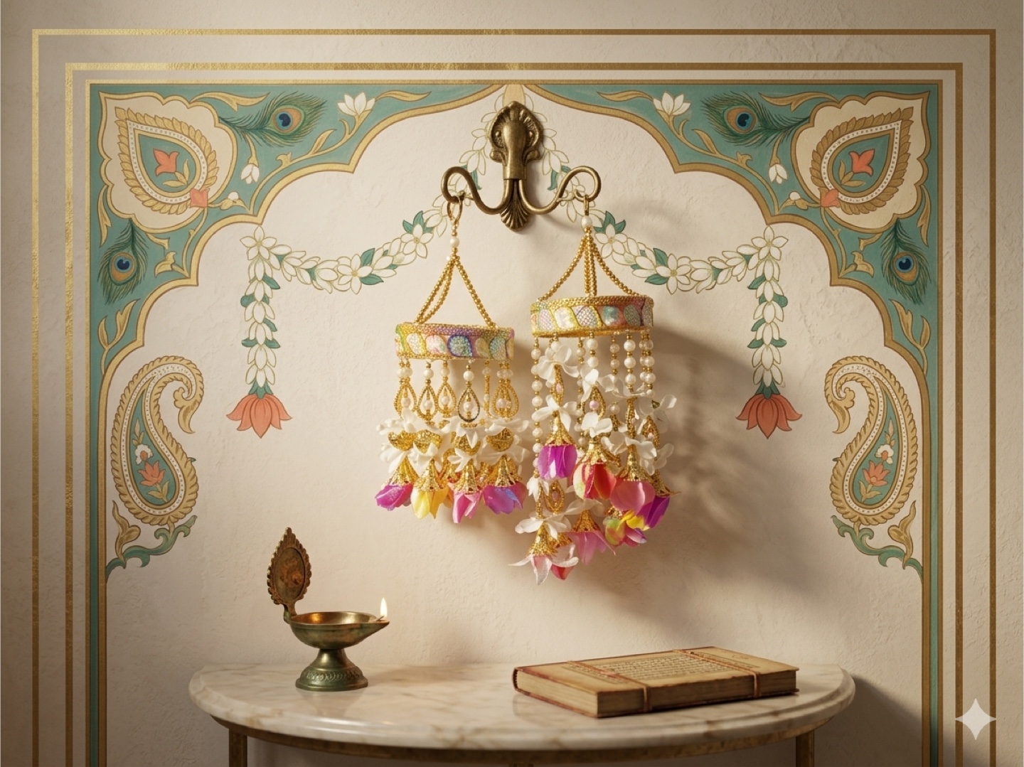 Handcrafted Rangoli Festive Essentials Hanging Decor - photo 5