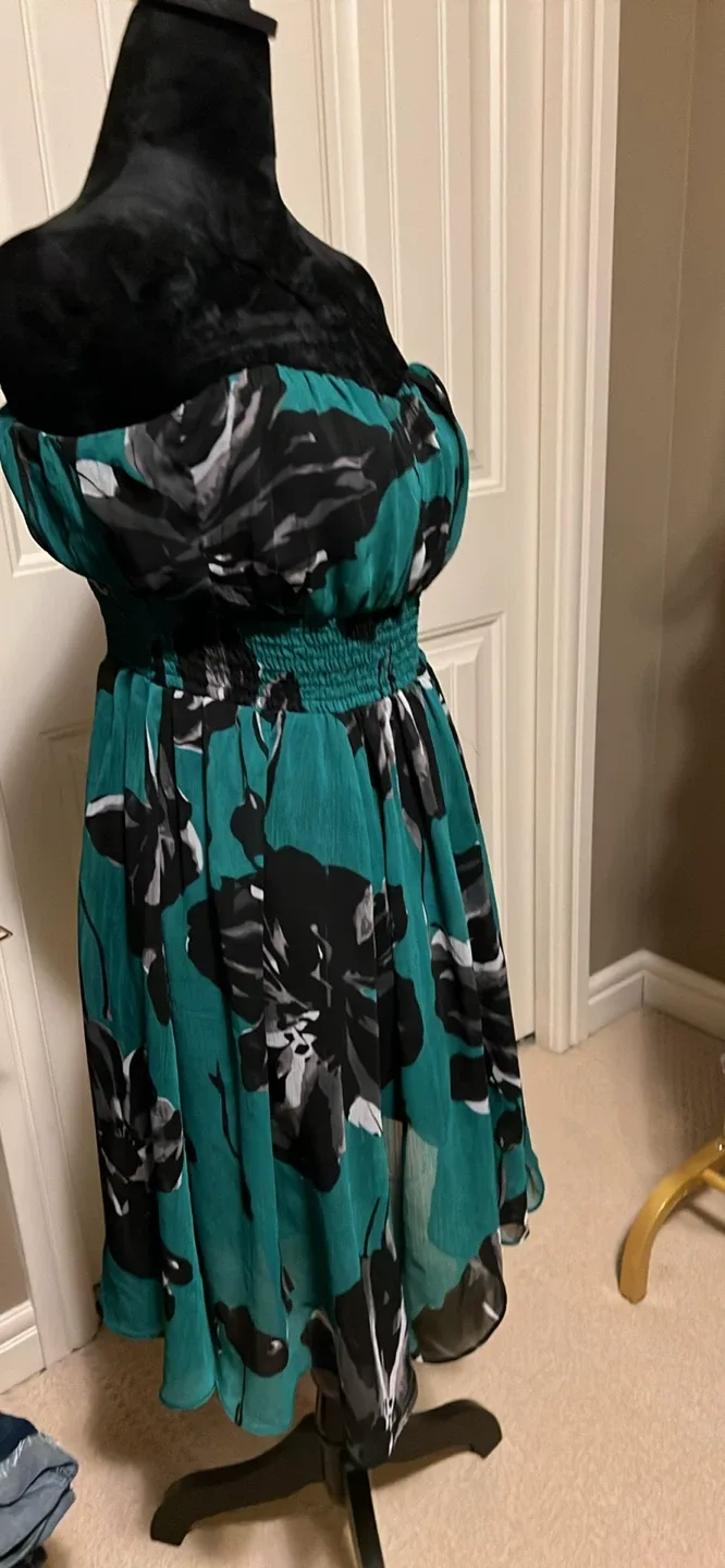 Strapless Floral Dress - photo 4