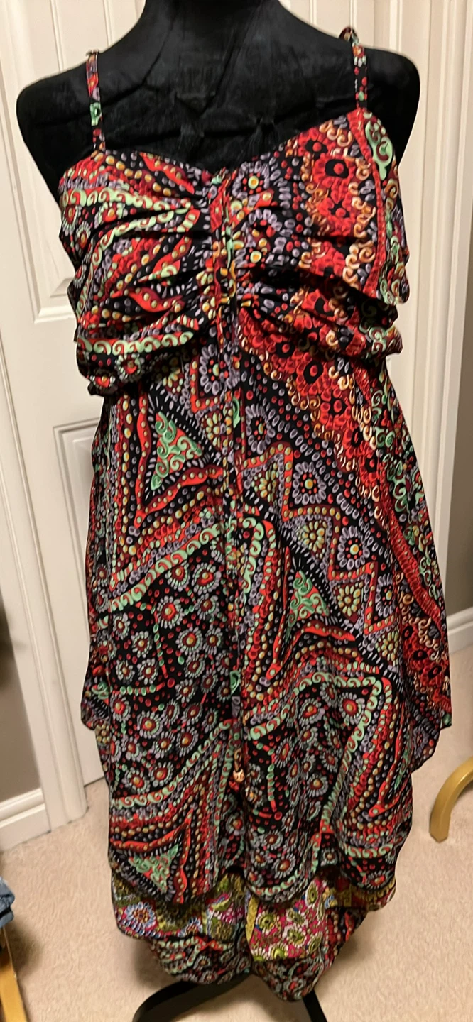 Boho Halter Neck Patterned Dress