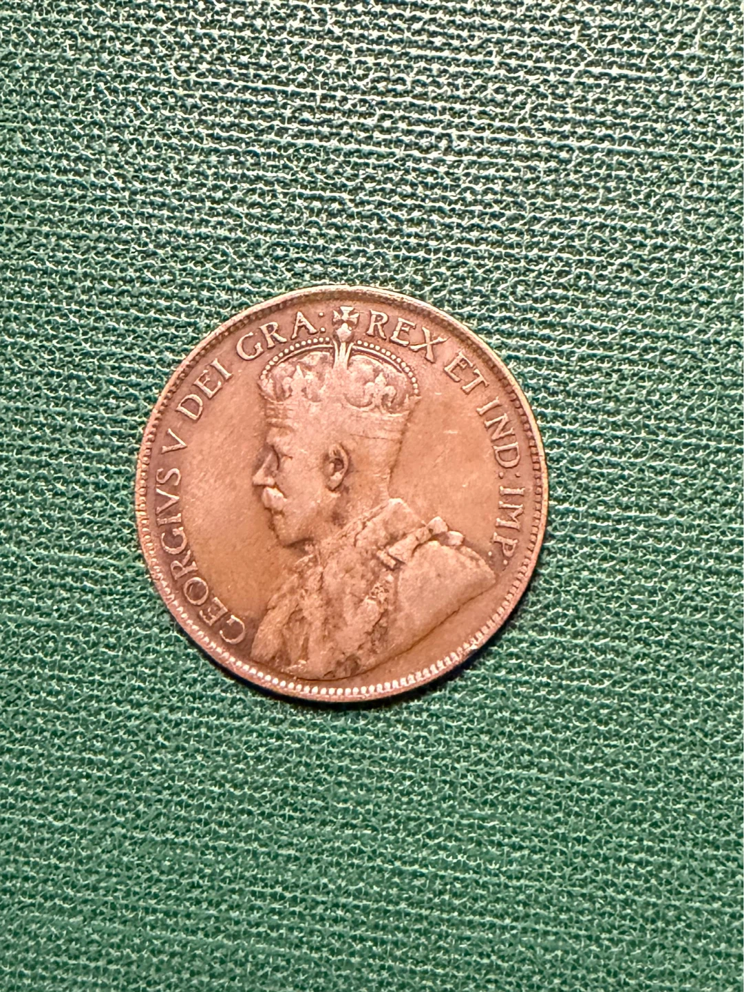 Canada 1919 One Cent Coin - photo 2