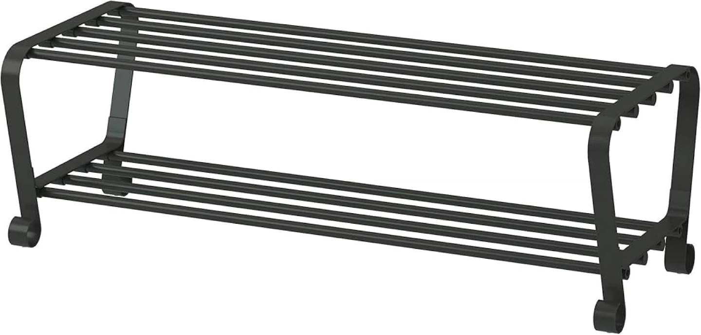 IKEA Portis shoe rack in black metal - photo 5