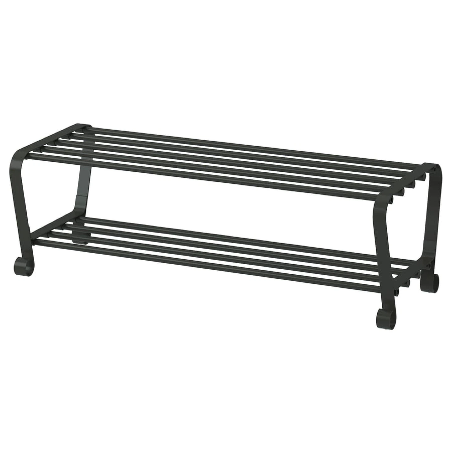 IKEA Portis shoe rack in black metal