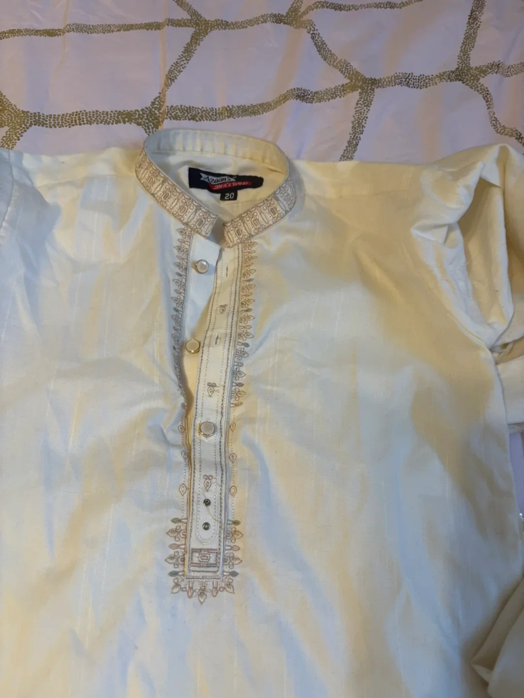 Azaan's kids Wear Cream Kurta - photo 2