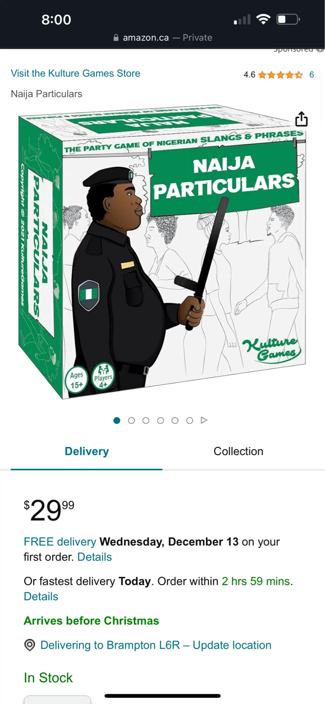 Kulture Games Naija Particulars Party Game, Brand new sealed