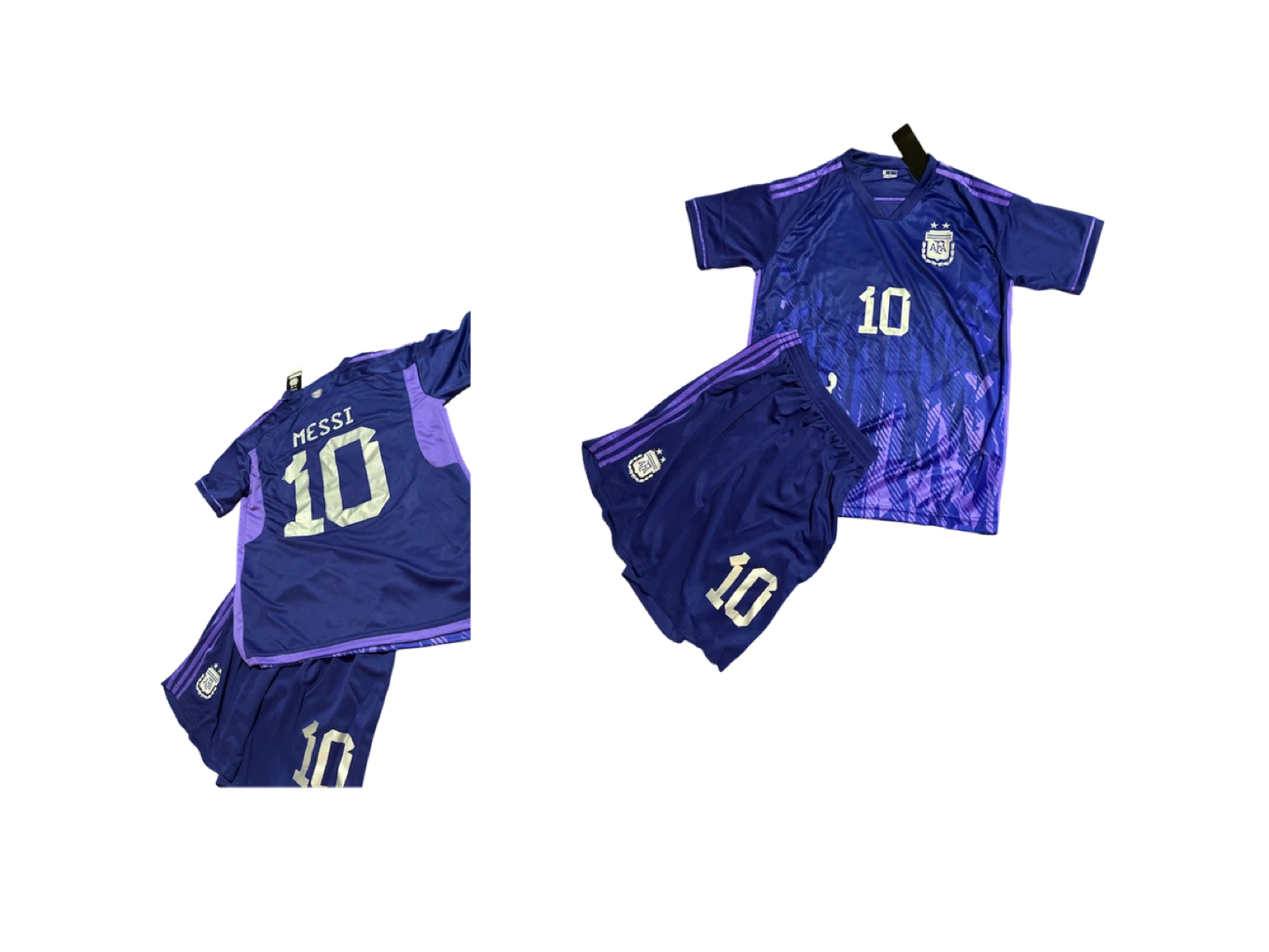 Argentina Messi 10 Soccer Jersey and Shorts Set