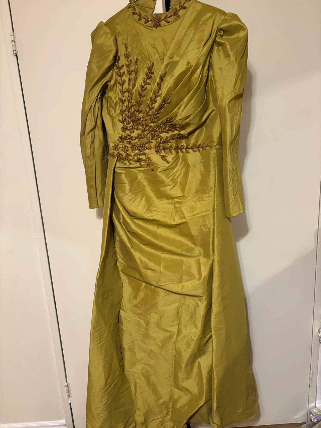 Gold Beaded Maxi Dress - photo 4