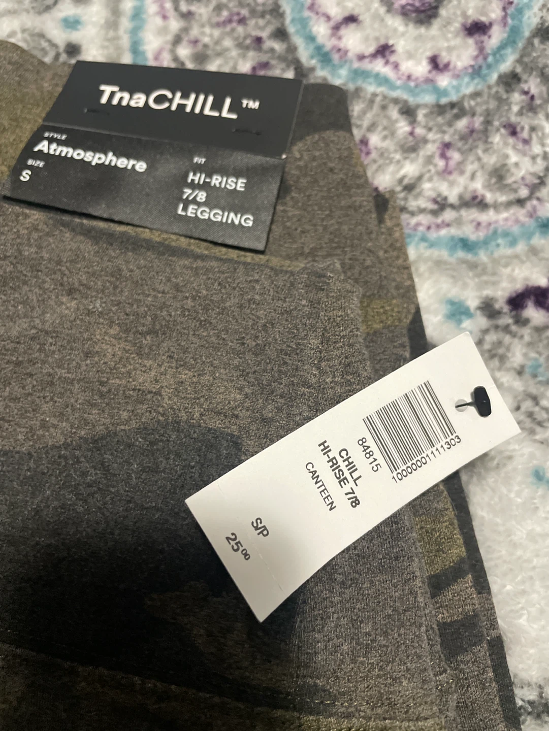 Tna CHILL Atmosphere Hi-Rise 7/8 Legging - Camo Print Size S - photo 3