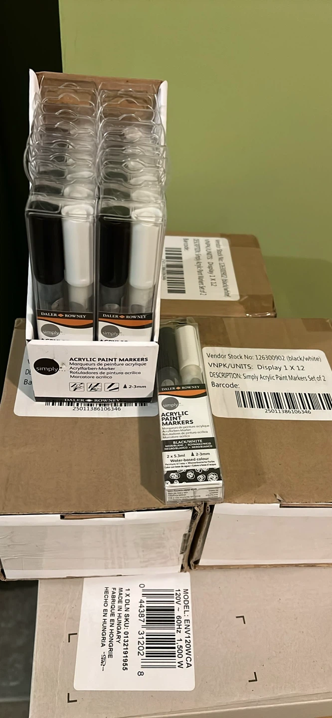 NEW Daler Rowney Acrylic Paint Markers (2pk) - photo 3
