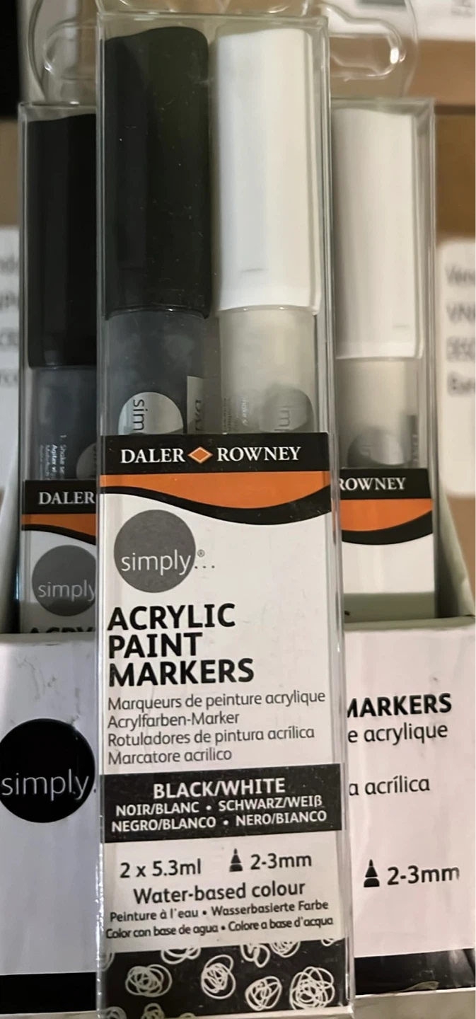 NEW Daler Rowney Acrylic Paint Markers (2pk) - photo 2