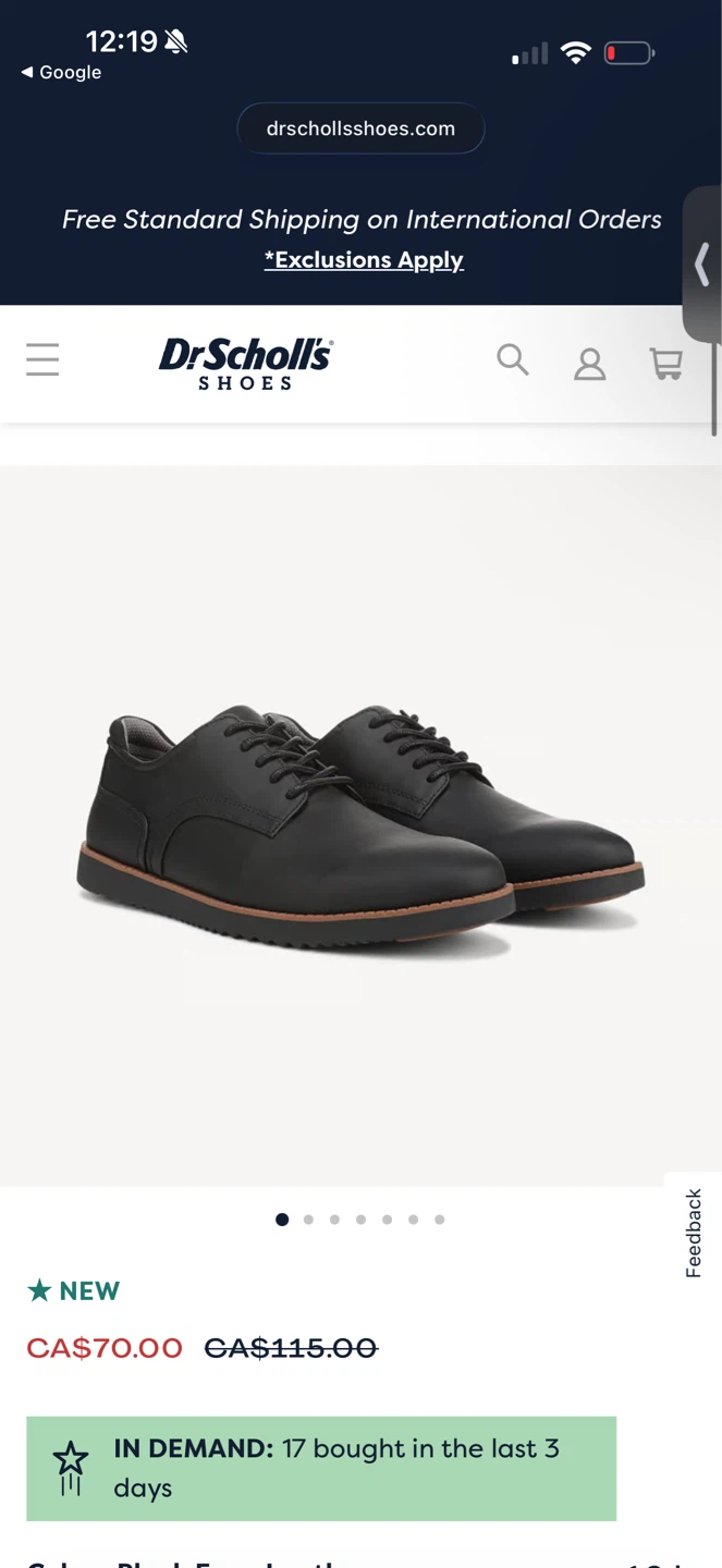 Dr. Scholl's Men's Black Size 11 Oxford Shoes - photo 4