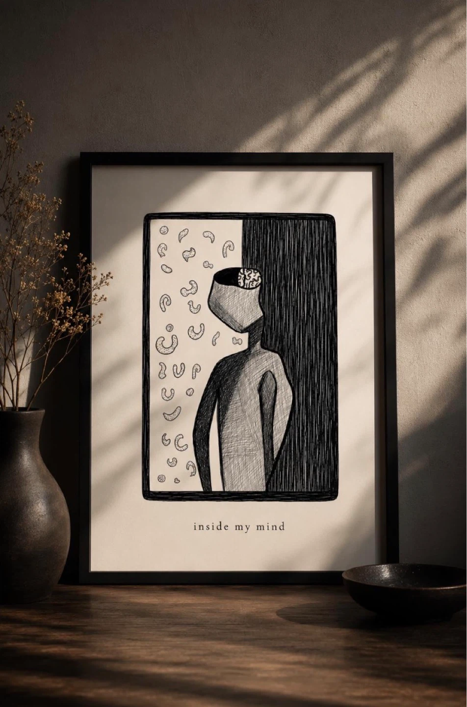 Framed Art Print "Inside My Mind" (digital download)