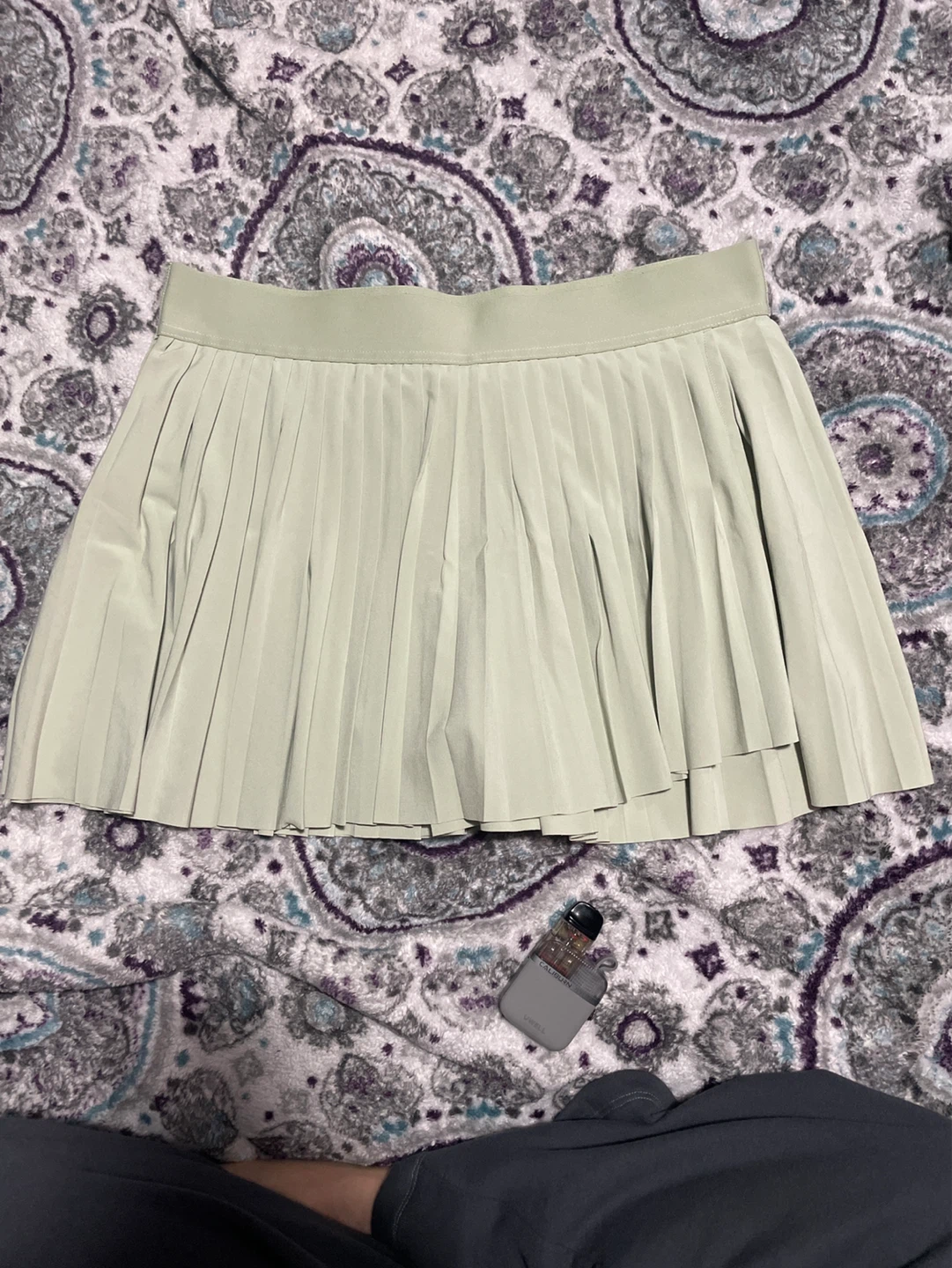 TnAction Pleated Tennis Skirt with Built-in Shorts - Size L