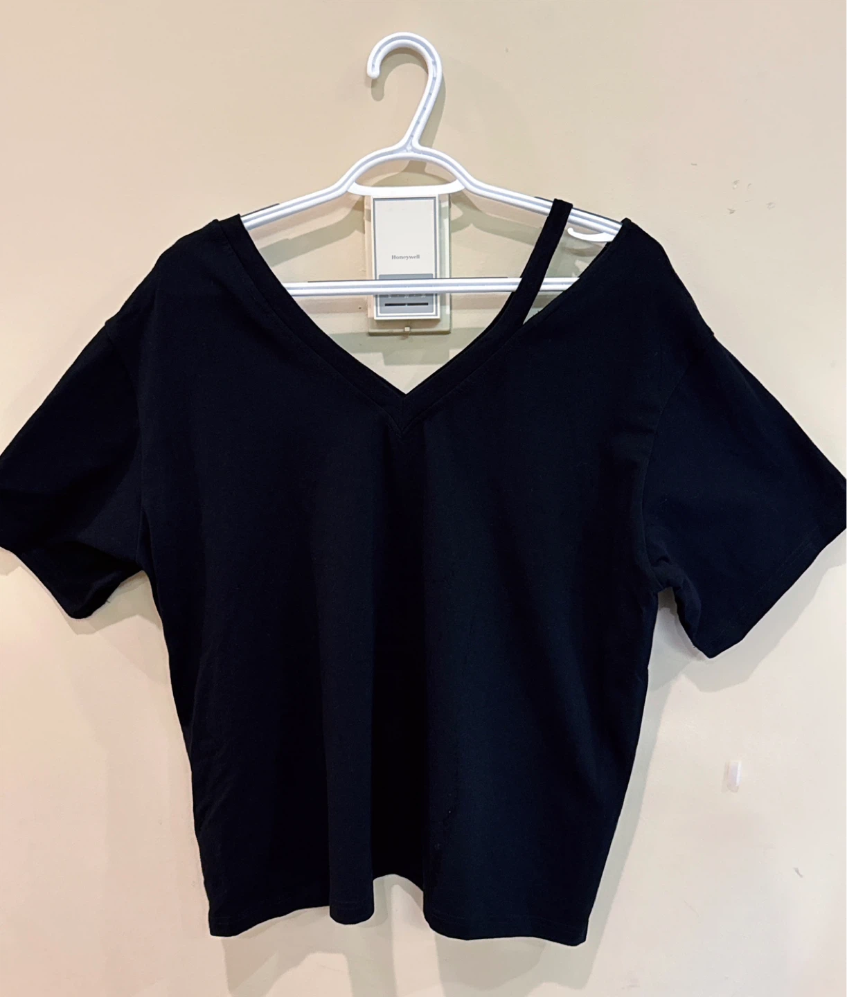 Black V-Neck Top