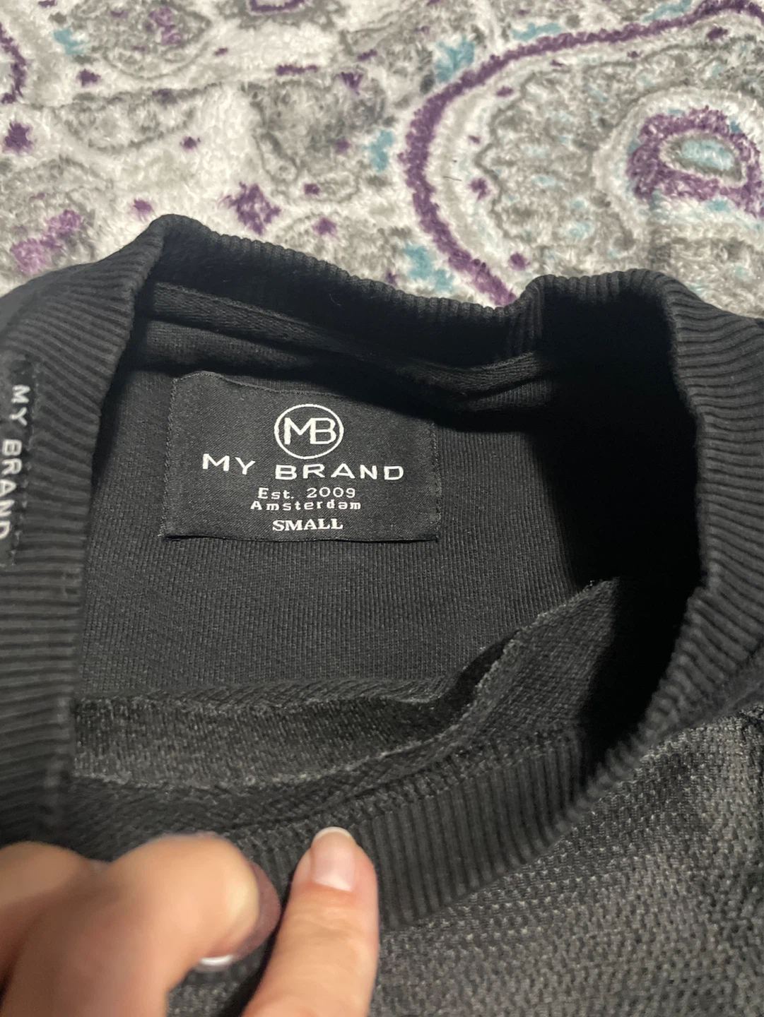 MY BRAND Skull Crewneck Sweatshirt - Black - Small - photo 2