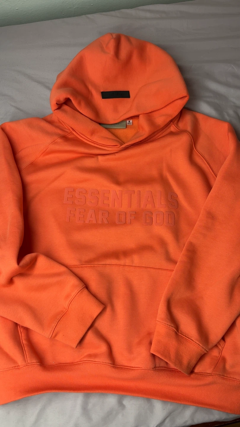Coral Essential Fear Of God Hoodie
