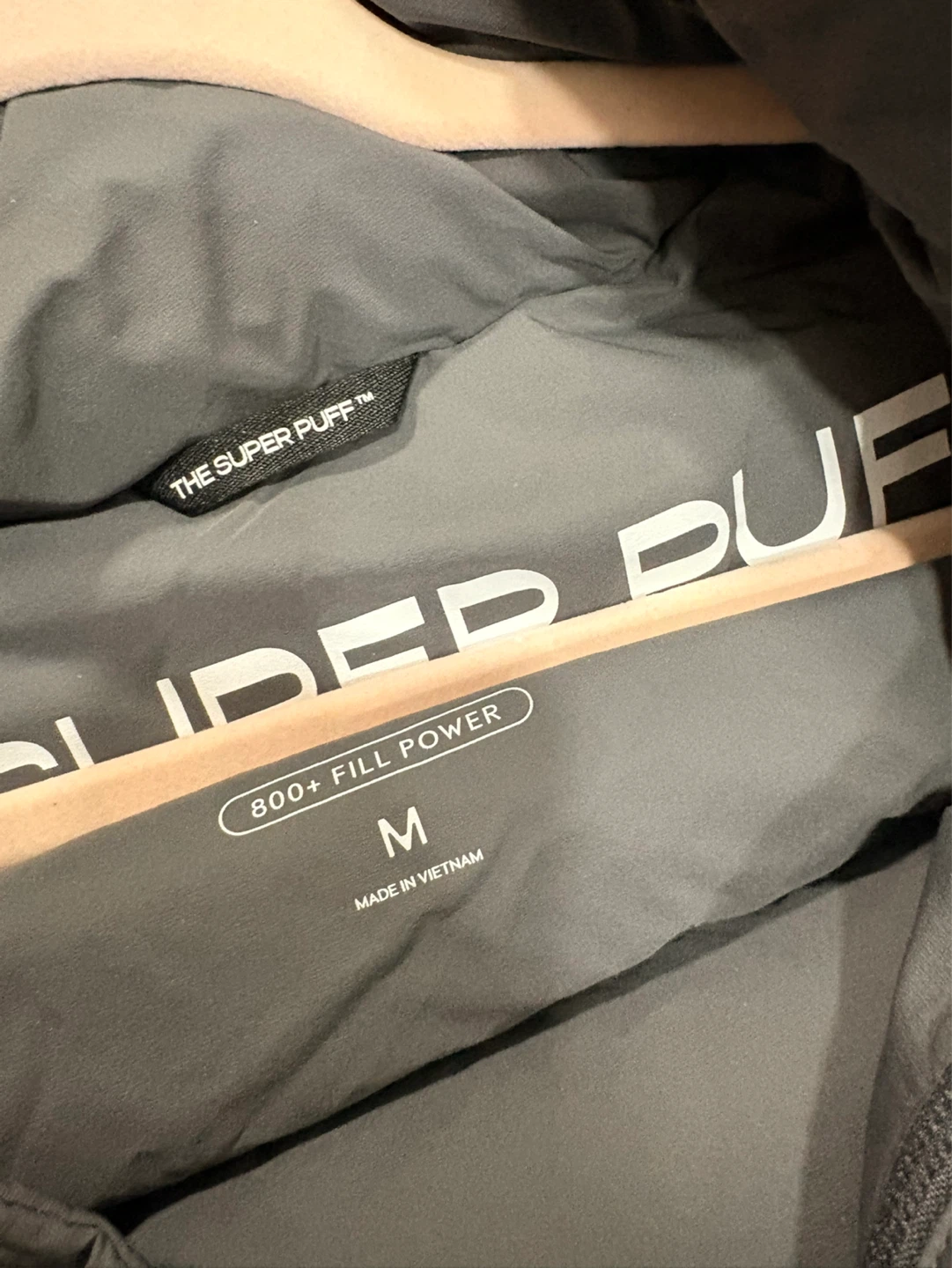 The Super Puff Down Jacket - Grey, Size M - photo 2