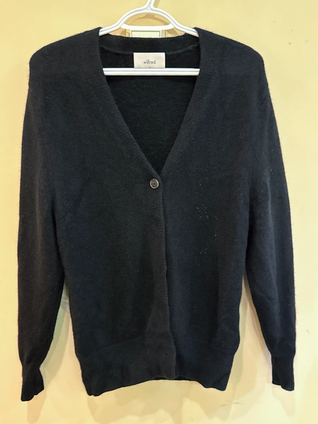 Wilfred Black Button-Up Cardigan