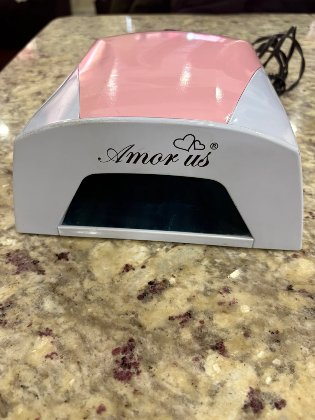 Amor us Pink and White Nail Dryer Lamp