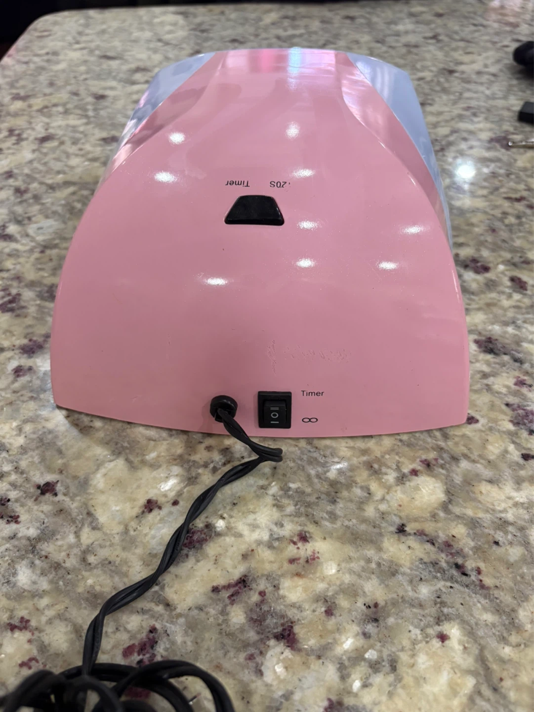 Amor us Pink and White Nail Dryer Lamp - photo 3