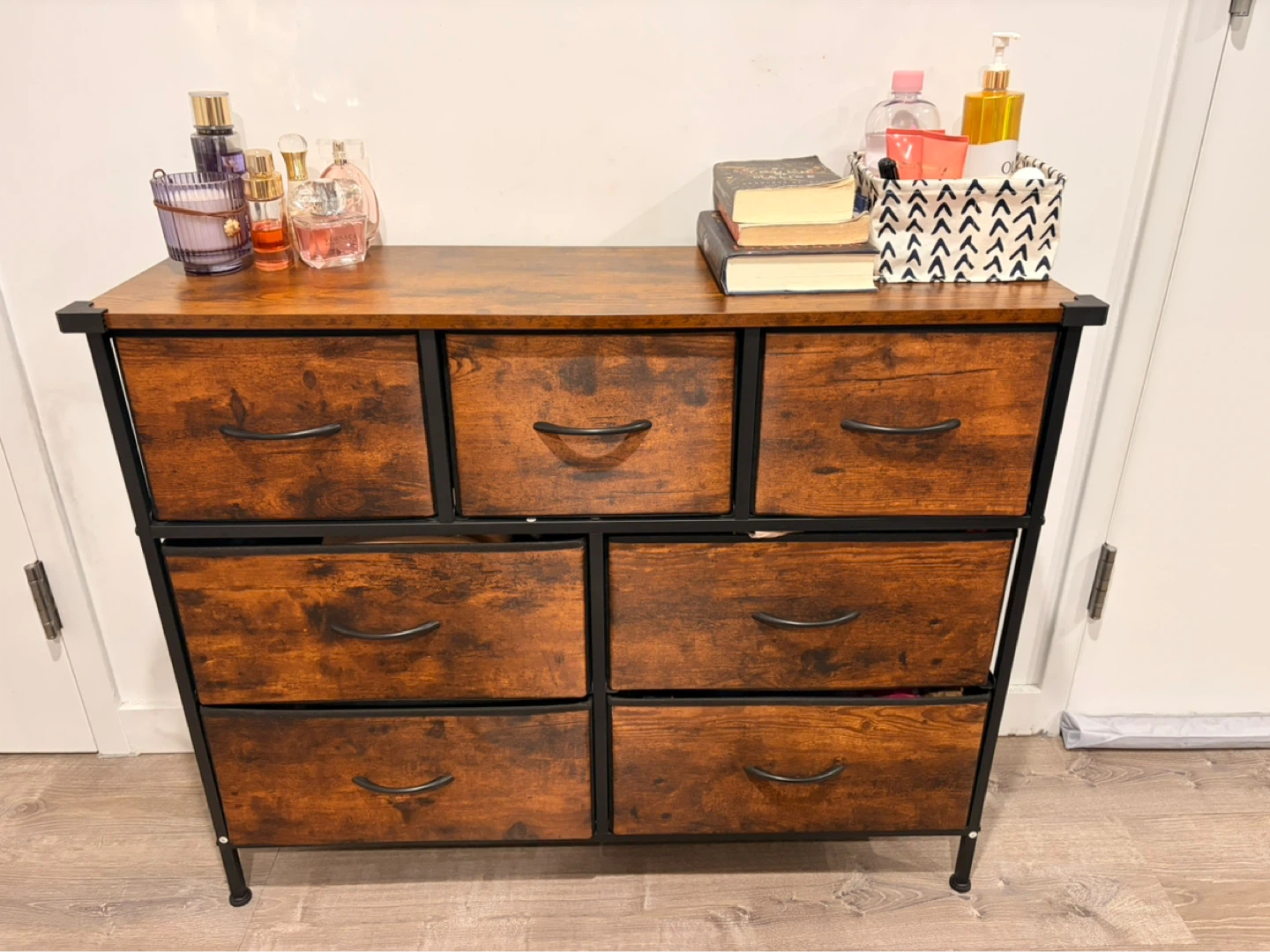 7-Drawer Dresser Chest with Wood Top
