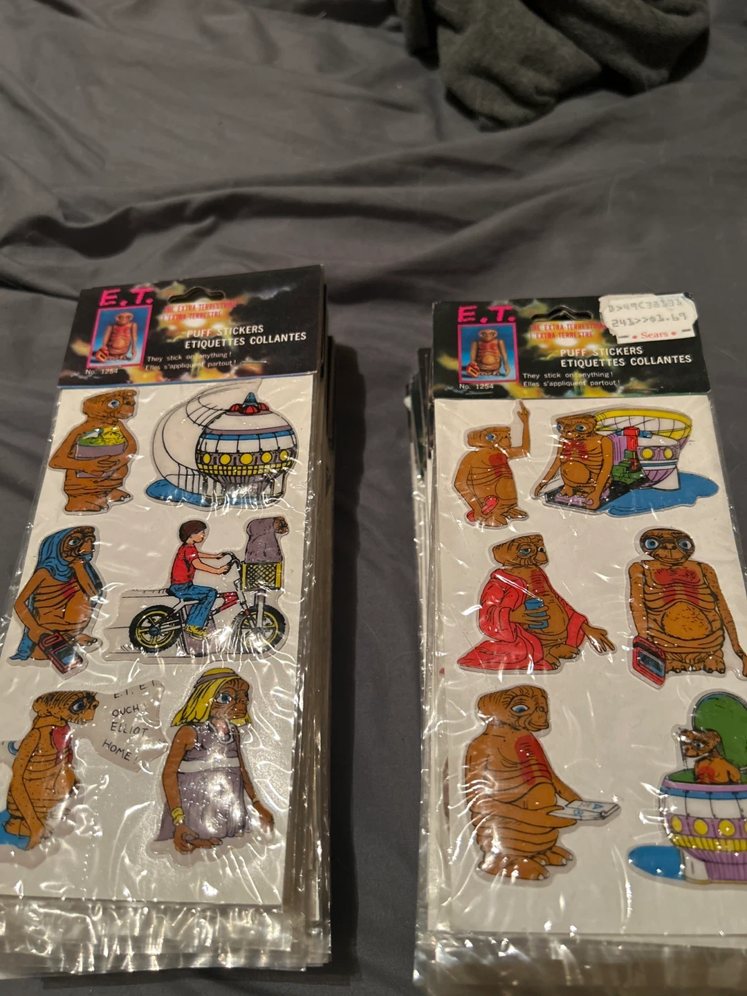 E.T. The Extra-Terrestrial Puff Stickers