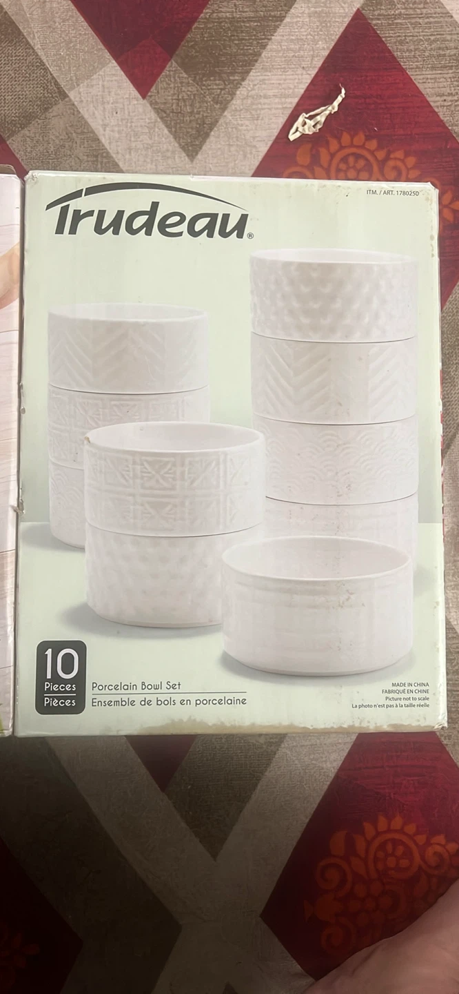 Trudeau 10 Piece Porcelain Bowl Set