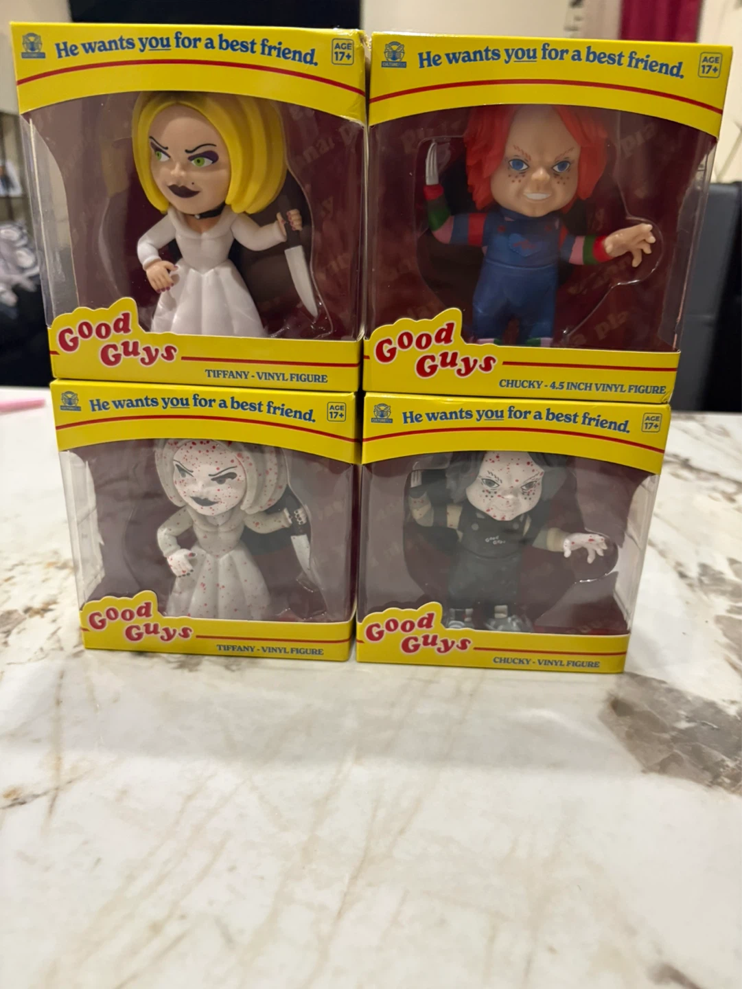Good Guys Chucky & Tiffany Vinyl Figures Set