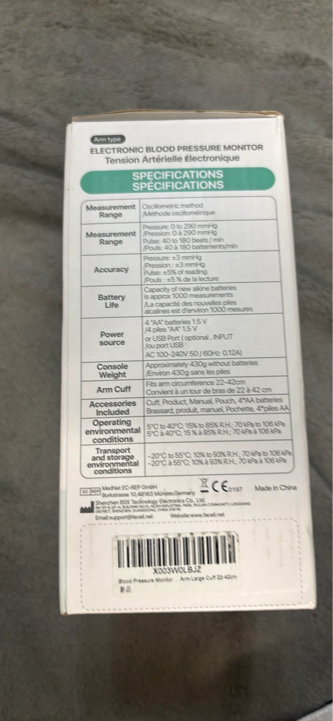 FACEIL Electronic Blood Pressure Monitor - photo 2