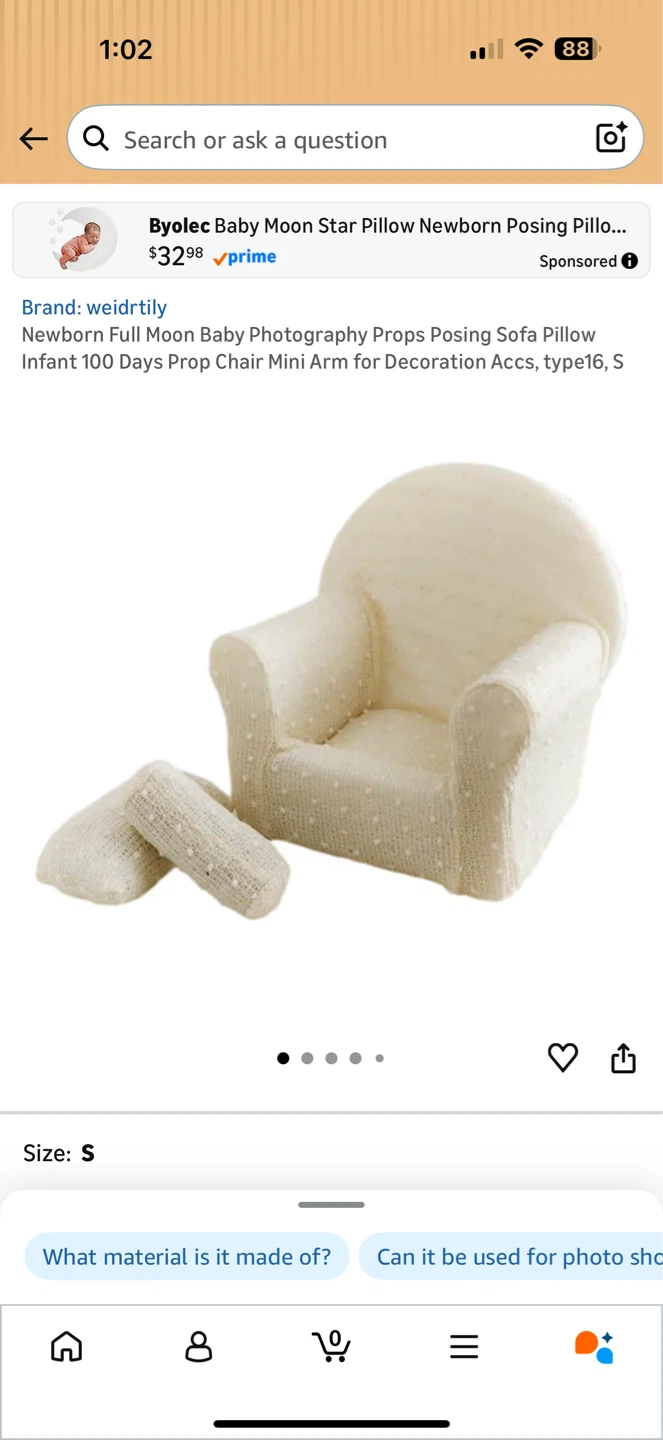 Newborn Photography Mini Armchair - photo 3