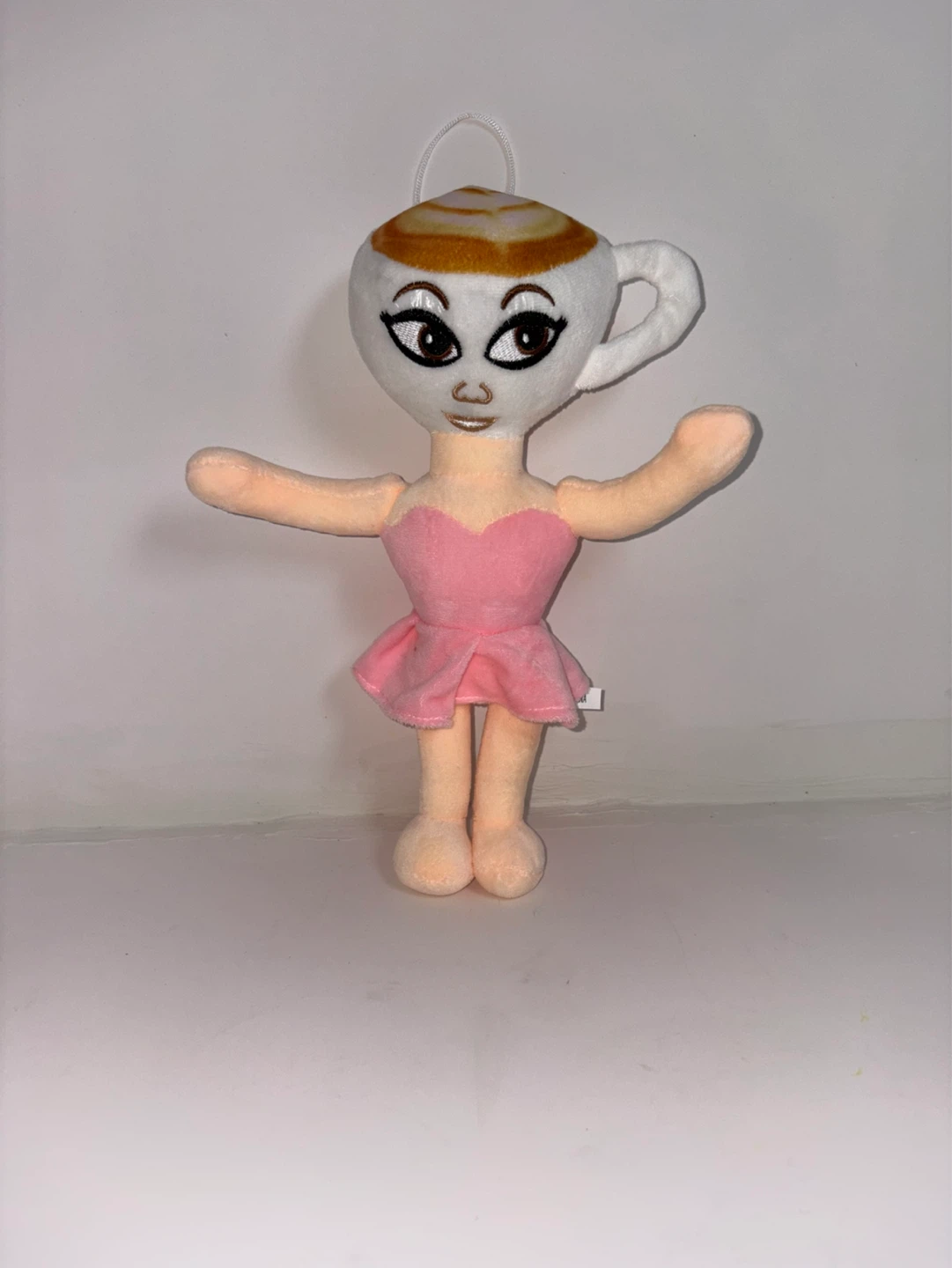 Plush Coffee Cup Ballerina Doll