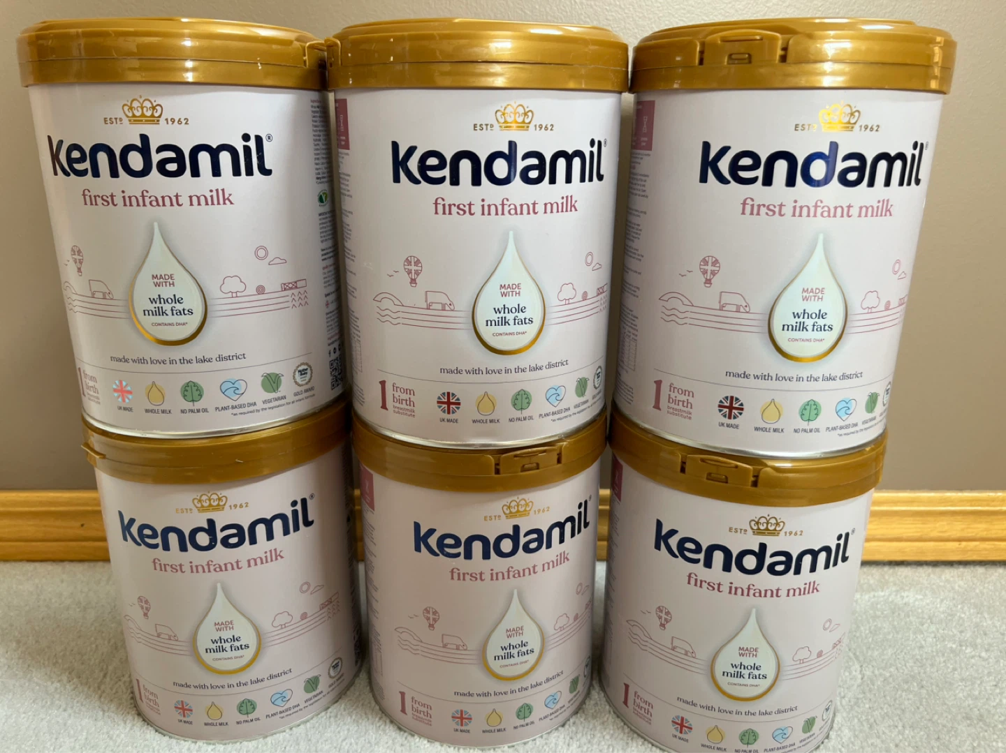 Kendamil First Infant Milk (6 Tubs)