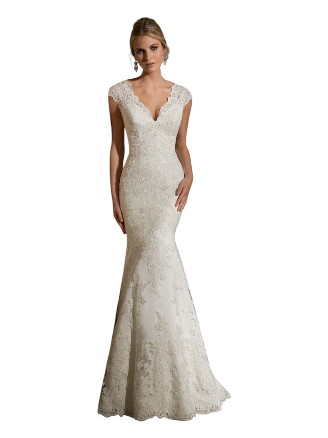 White Lace Mermaid Wedding Dress