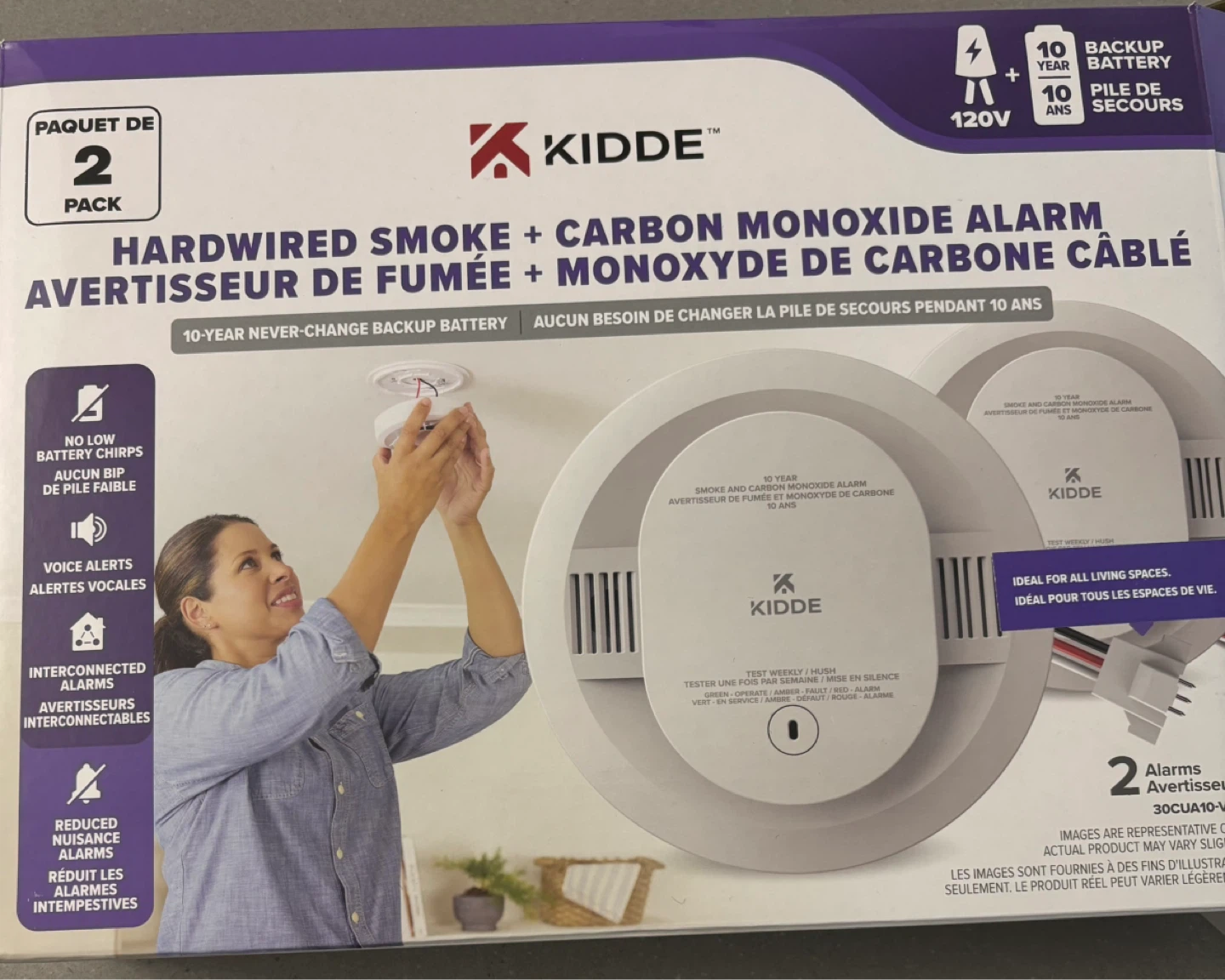 Kidde Hardwired Smoke + Carbon Monoxide Alarm