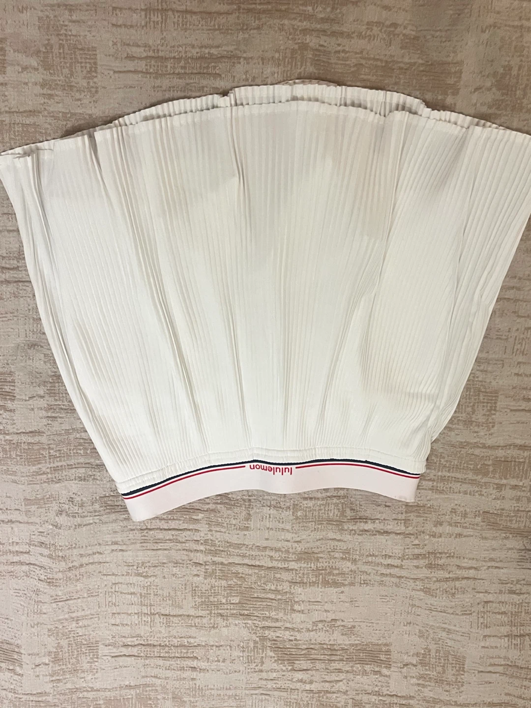 Lululemon White Pleated Tennis Skirt