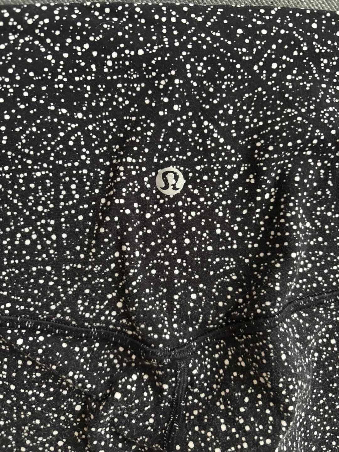Lululemon Black White Pattern Leggings Size 8