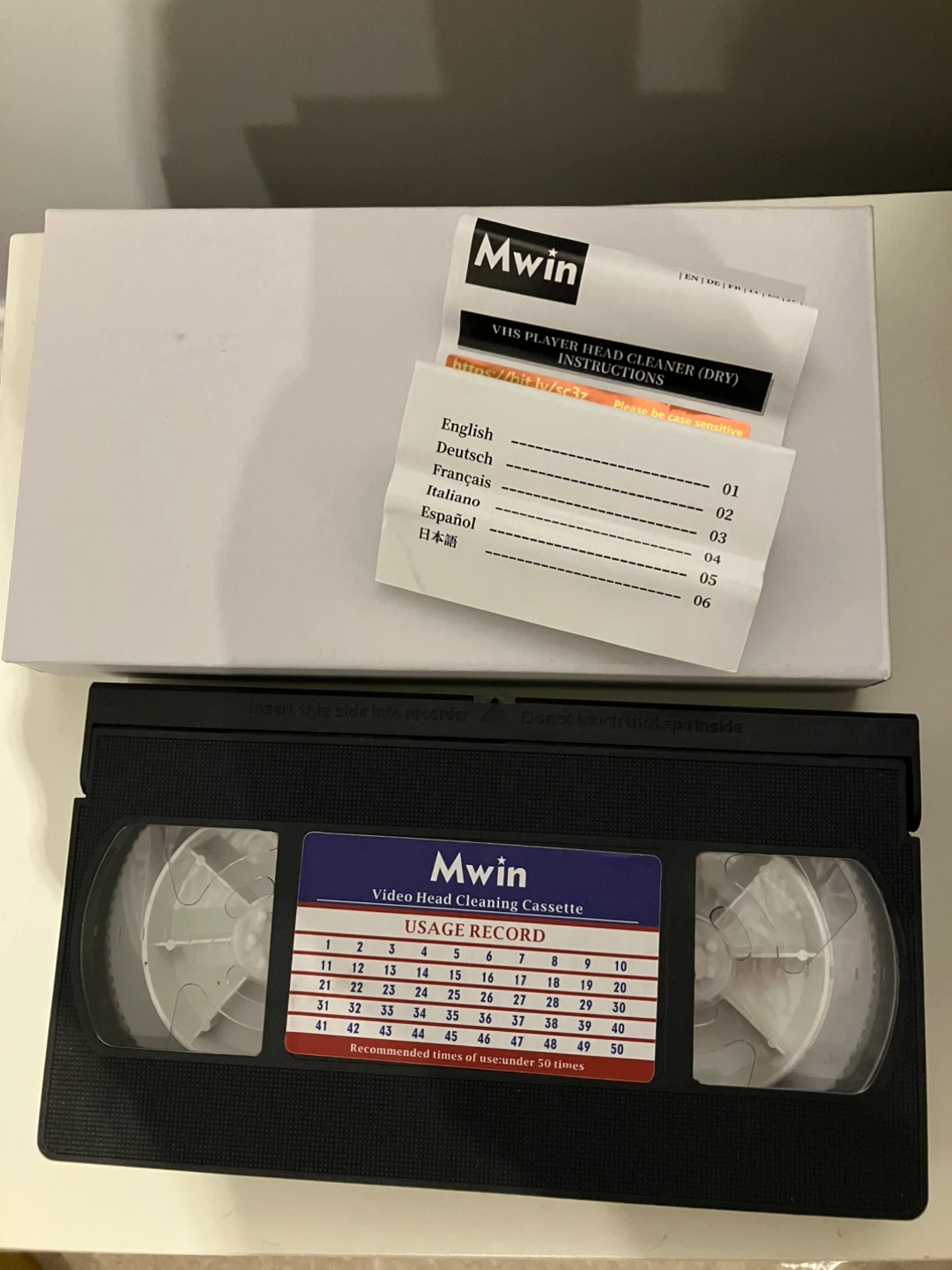 VCR Head tape cleaner