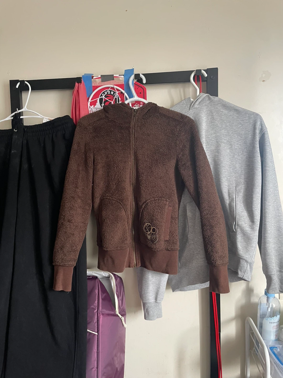 OP Fleece Hoodie - Brown - Size S/P