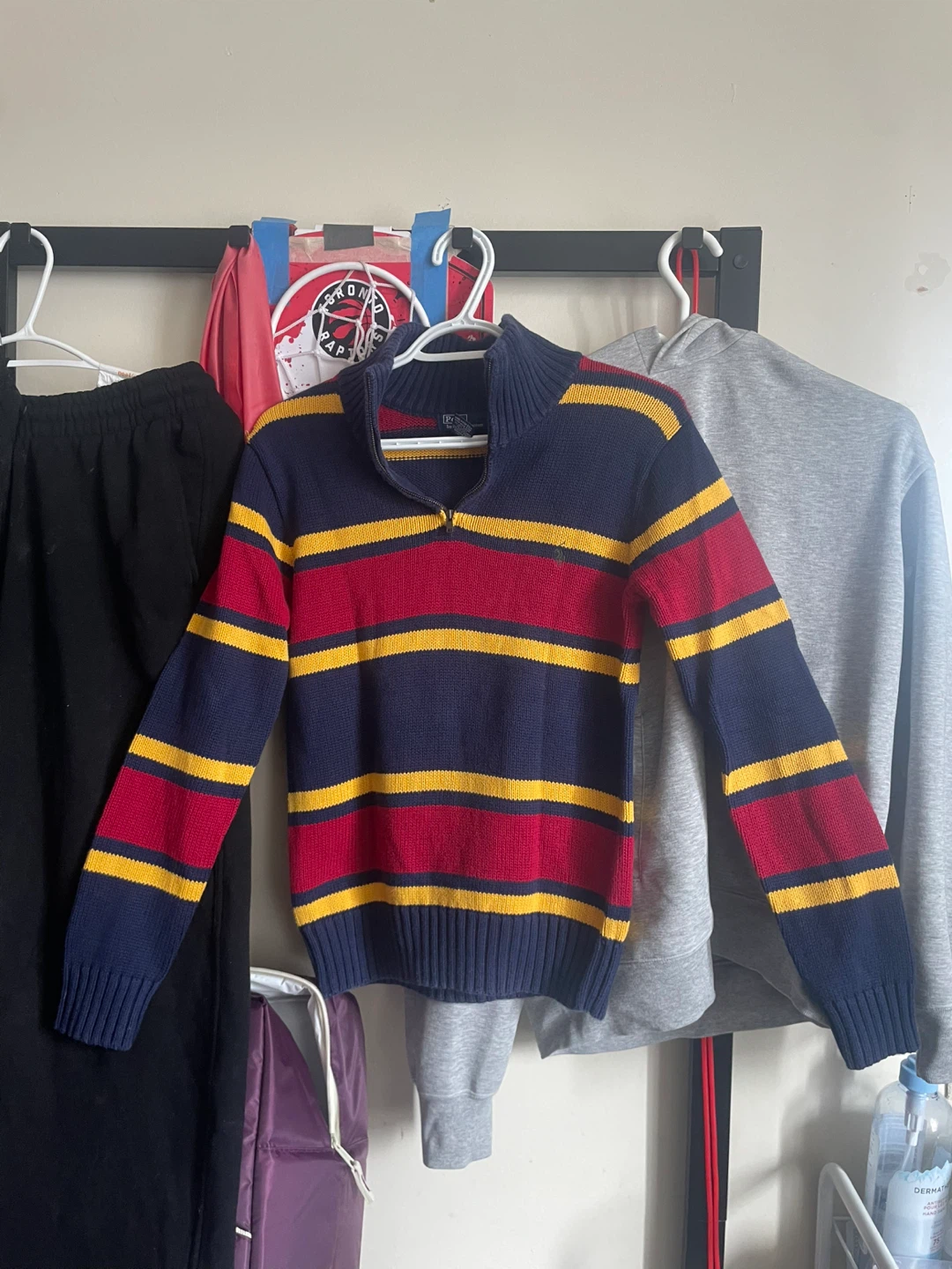 Polo by Ralph Lauren Striped 1/4 Zip Sweater